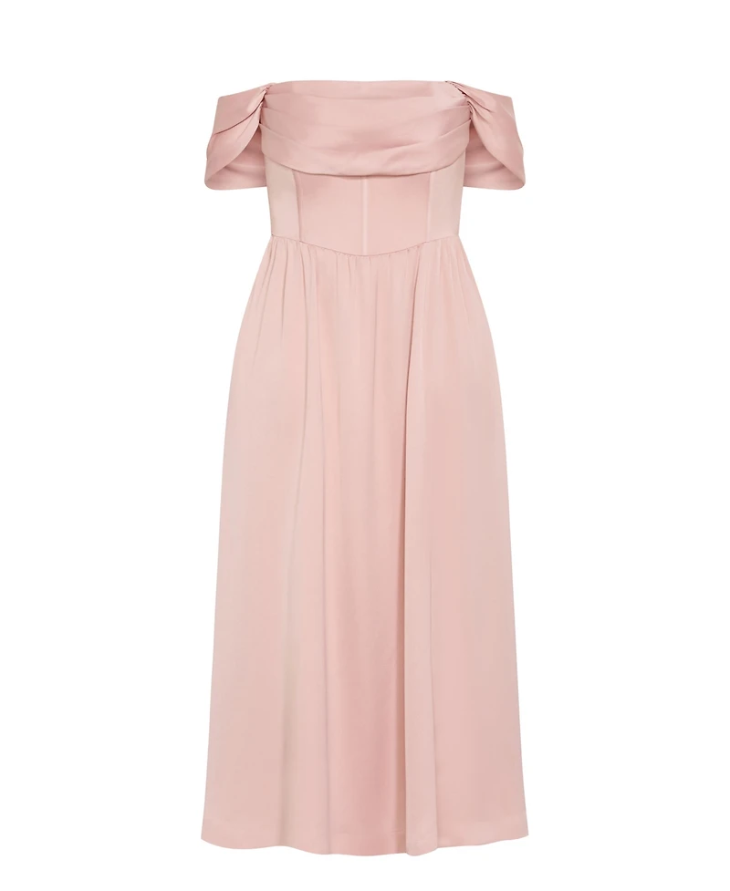 City Chic Women's Angel Love Off Shoulder Maxi Dress