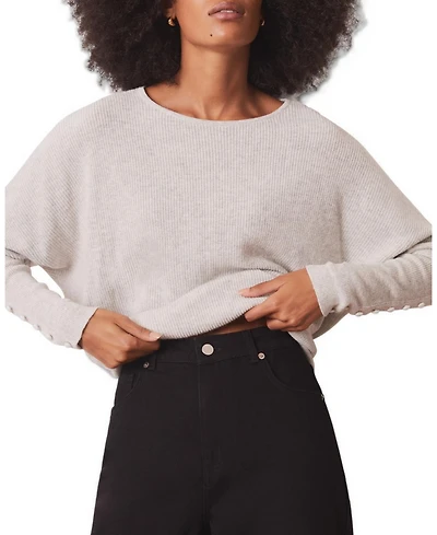 Mint Velvet Women's Lace Detail Batwing Jumper
