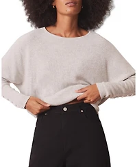 Mint Velvet Women's Lace Detail Batwing Jumper