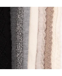 Muk Luks Women's 8 pair Pack Whisper Soft Crew Socks