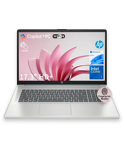 Hp 17.3" Touchscreen Business Ai Laptop, Intel Core 5 120U, Intel Graphics, 8GB DDR4, 512GB Ssd, Wi-Fi 6, Win11 Home, Silver