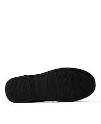 Dearfoams Men's Toby Moccasin Slipper with Tie