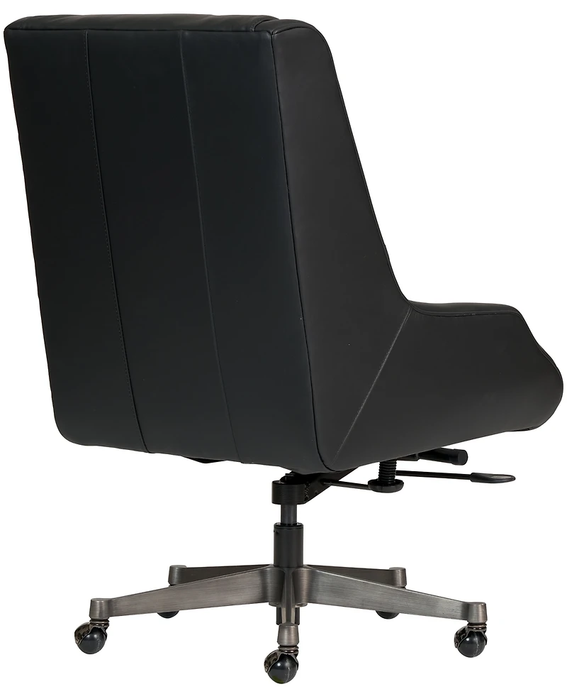 Top Grain Leather Swivel Executive Office Chair with Casters