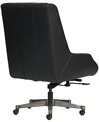 Top Grain Leather Swivel Executive Office Chair with Casters