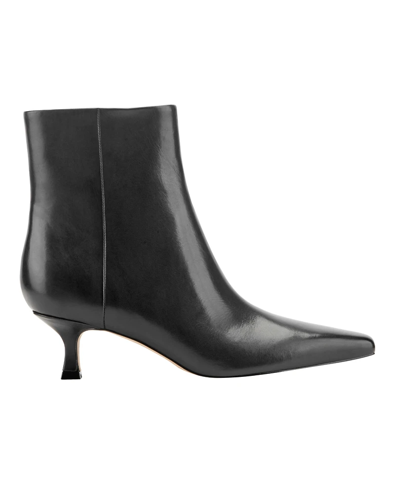 Marc Fisher Ltd Women's Kole Snip Toe Kitten Heel Dress Booties