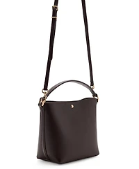 Mango Women's Small Faux Leather Bucket Handbag
