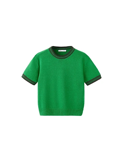 Mango Women's Contrasting Trim Knit Sweater