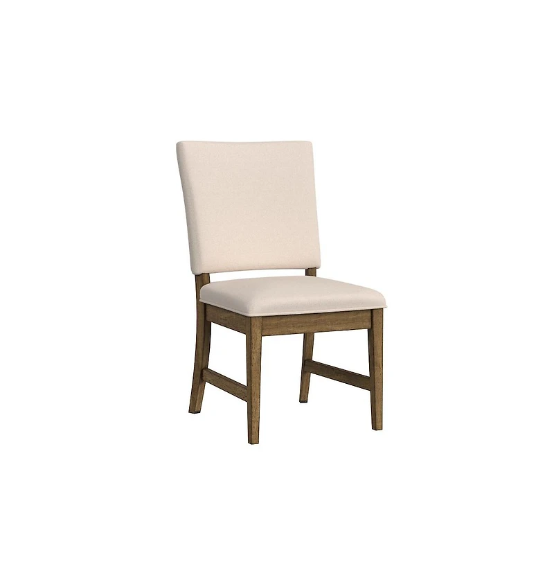 A-America Leucadia Ladderback Side Chair with Upholstered Seat (2 pack), Toasted Java