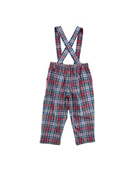 Florence Eiseman Toddler Boys' 2T-5T I'm Plaid About You Removable Suspenders Pull-On Pants