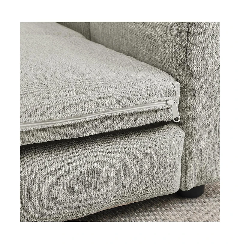Zeny Soft and Comfortable Pet Bed for Big Oversized Dogs, Durable Elevated Dog Sofa Bed, Modern Fashionable Linen Fabric