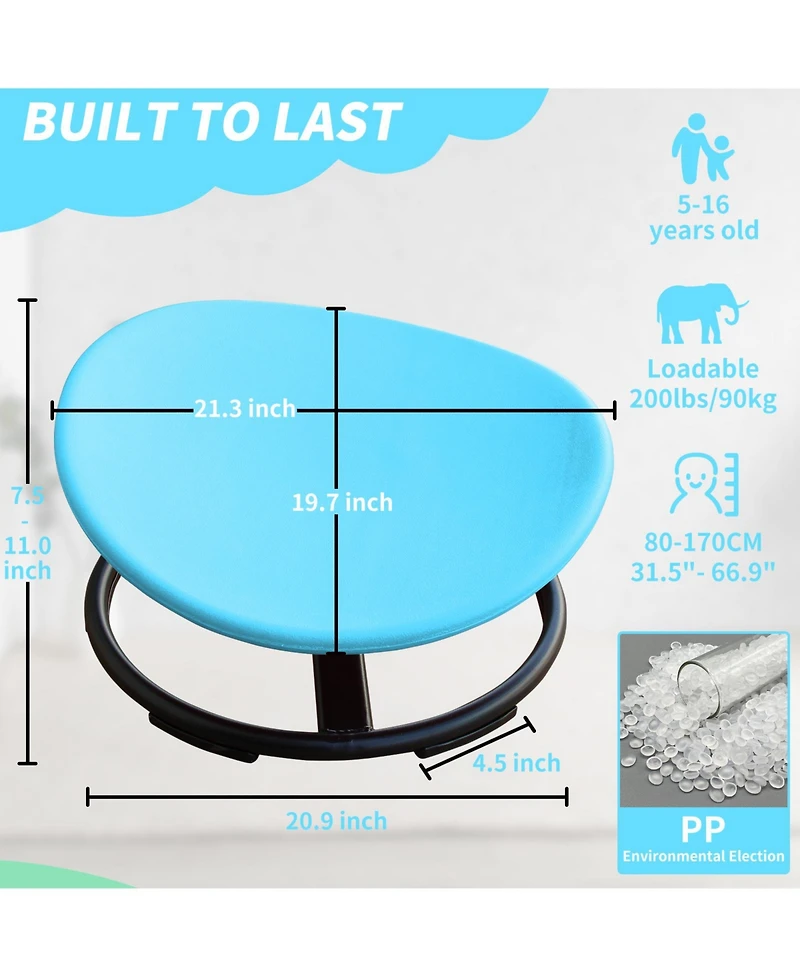 Zeny Kids Sensory Swivel Chair For Children With Autism, Toys Adhd, Training Body Coordination, Focus And Balance