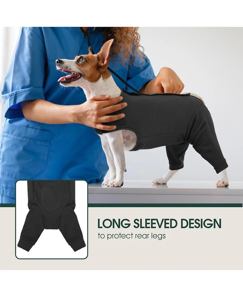 Rear Leg Recovery Onesie Surgical Suit for Dogs, Post-Surgery Wound Protection and Licking Prevention