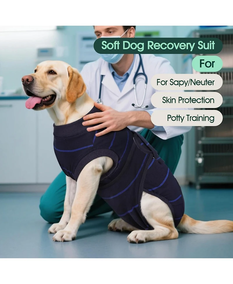 Soft Breathable Surgical Recovery Onesie Suit for Dogs