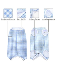 Cotton-Blend Surgical Recovery Suit for Dogs and Cats, E-Collar Alternative Onesie