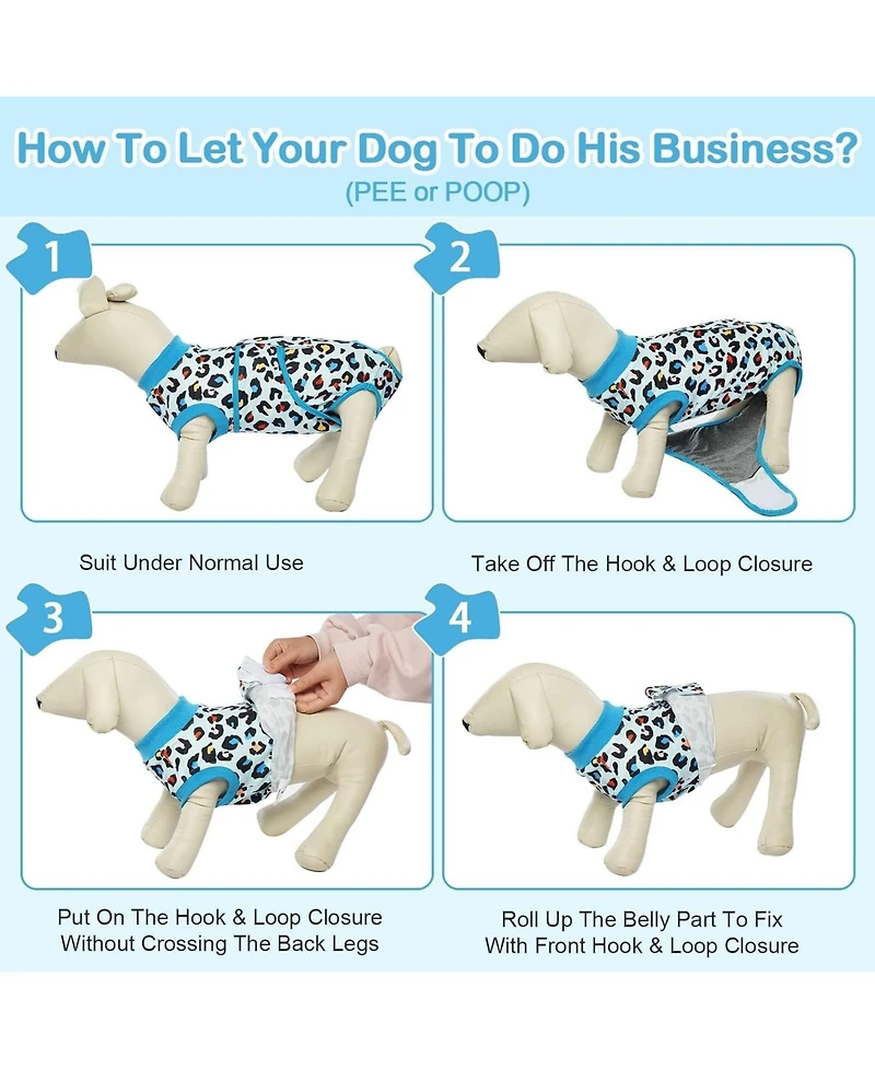 Post-Surgery Recovery Bodysuit for Dogs, Cone Alternative Onesie for Wound and Incision Protection