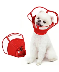Soft Double-Layer Mesh and Transparent Pvc Recovery Cone Collar for Dogs