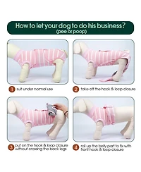 Soft Breathable Post-Surgery Recovery Onesie Suit for Dogs
