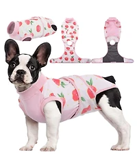 Soft Breathable Recovery Suit for Dogs and Cats, Post-Surgery Onesie with Cone-Free Wound Protection