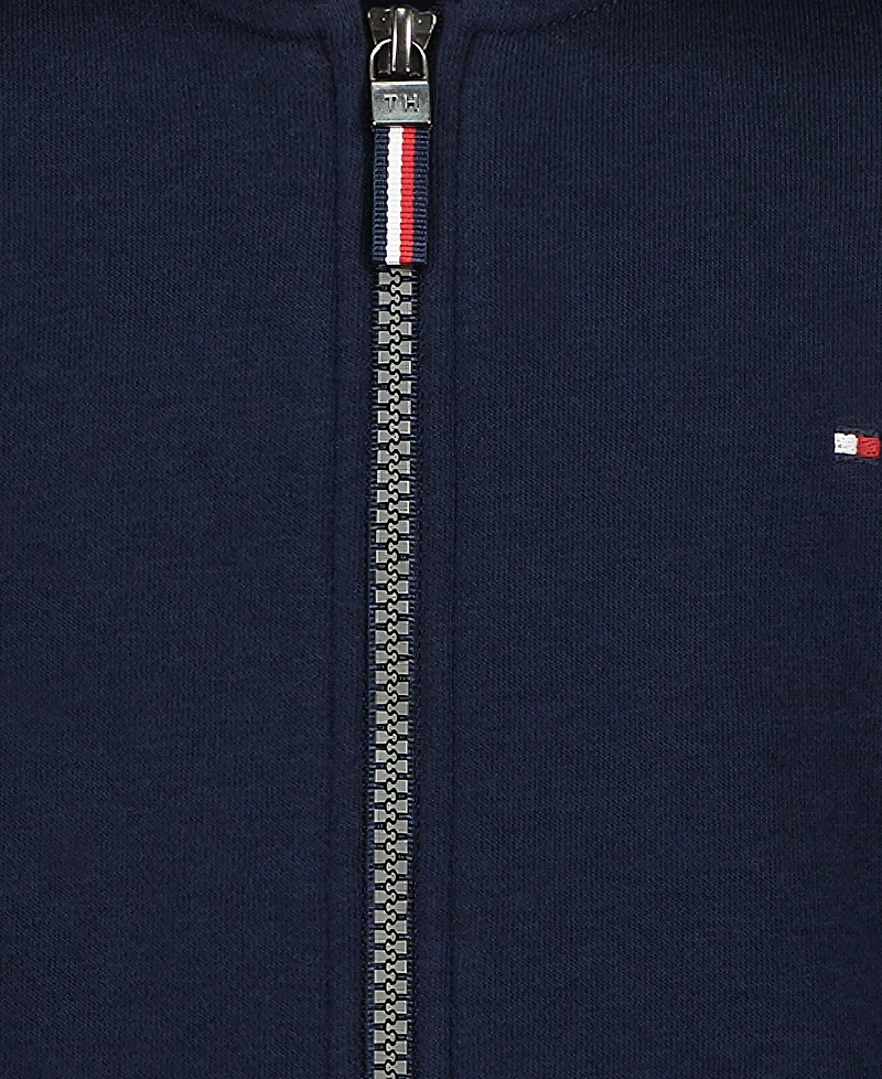 Tommy Hilfiger Boys' 8-20 Signature Full Zip Kangaroo-Pocket Cotton-Polyester Blend Hoodie