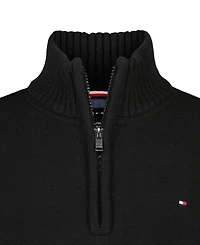 Tommy Hilfiger Boys' 8-20 Zipneck Cotton Quarter-Zip Sweater