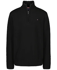 Tommy Hilfiger Boys' 8-20 Zipneck Cotton Quarter-Zip Sweater