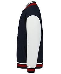 Tommy Hilfiger Boys' and Girls' Striped-Ribbed Colorblock Bomber Jacket, Created for Macy's