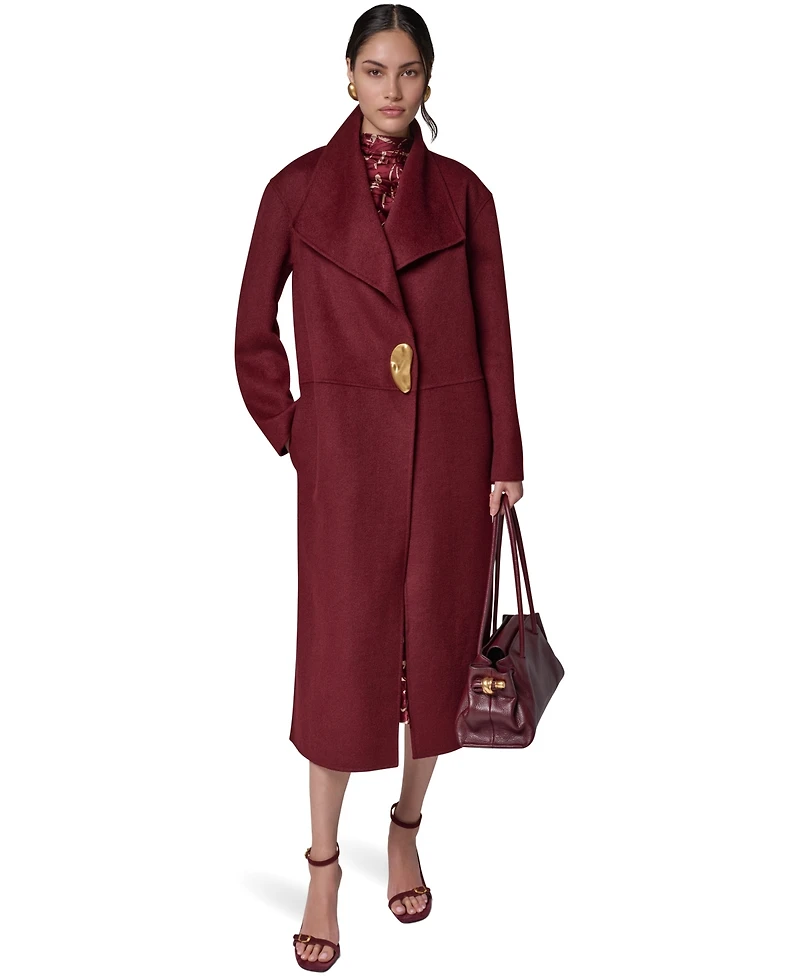 Donna Karan New York Women's Wool-Blend Oversized Coat