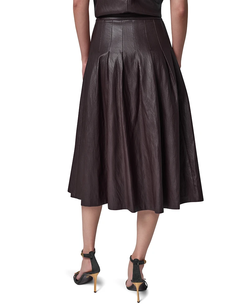 Donna Karan New York Women's Pleated A-Line High-Waisted Skirt