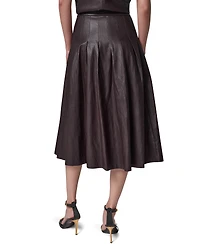Donna Karan New York Women's Pleated A-Line High-Waisted Skirt