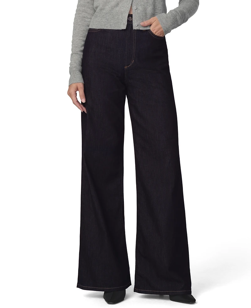 Joe's Jeans Petite Mia High-Rise Wide-Leg Stretch
