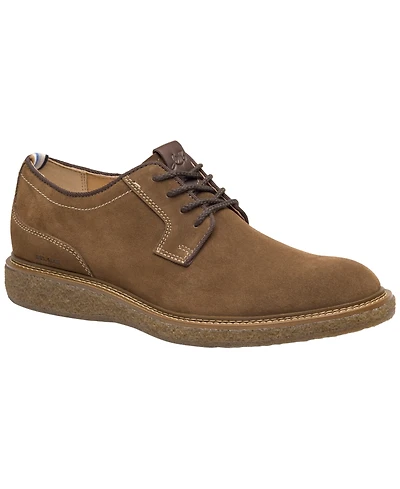 Johnston & Murphy Men's Clint Plain Toe Suede Lace-Up Shoes