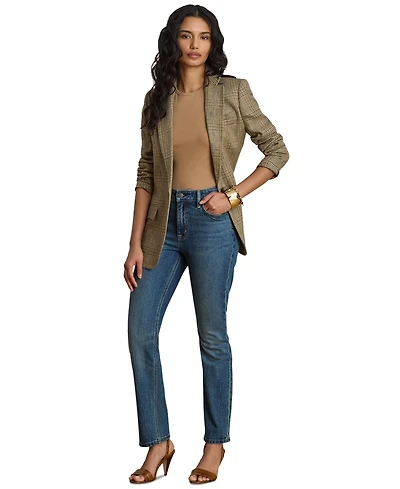 Lauren Ralph Women's High-Rise Slim-Fit Straight Jeans
