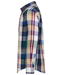 Tommy Hilfiger Boys' 4-20 Long-Sleeve Point-Collar Plaid Shirt