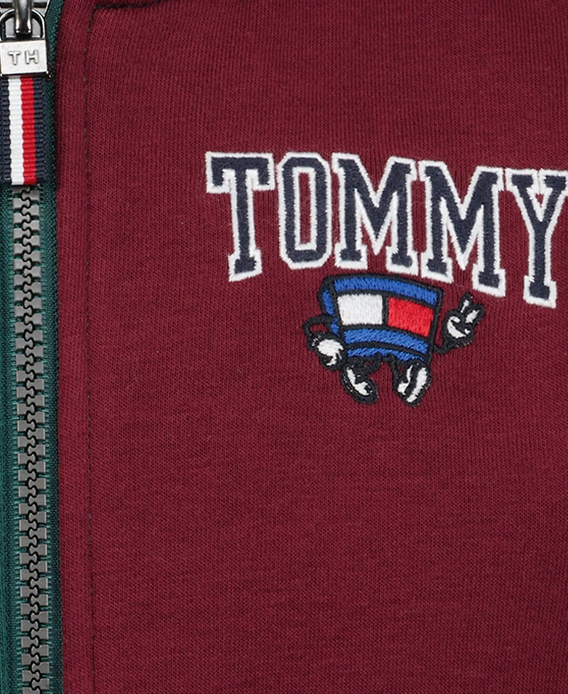 Tommy Hilfiger Boys' 4-20 Multi Mascot Fleece Full-Zip Hoodie, Created for Macy's