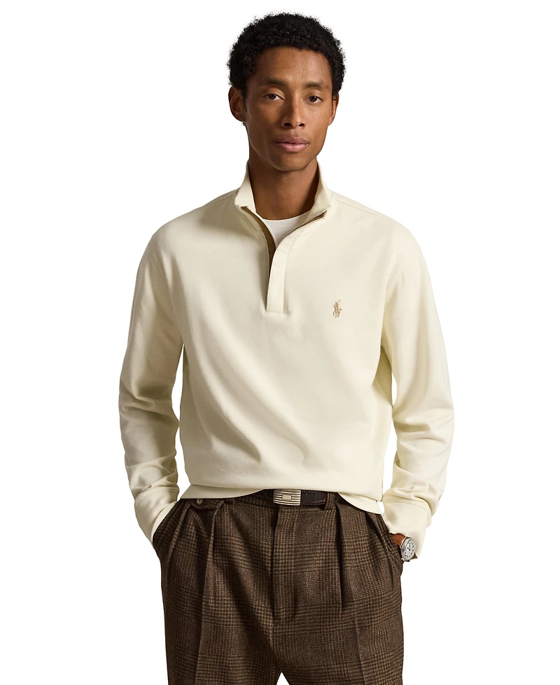 Polo Ralph Lauren Men's Luxury Jersey Quarter-Zip Pullover