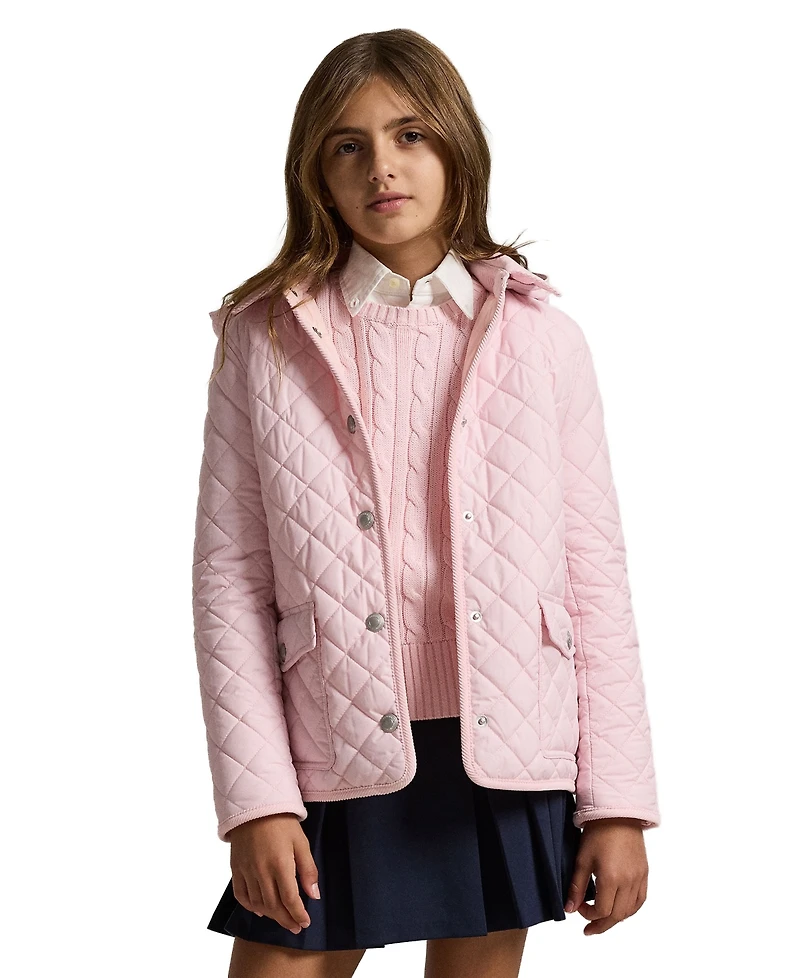 Polo Ralph Lauren Big Girls Quilted Water-Repellent Barn Jacket