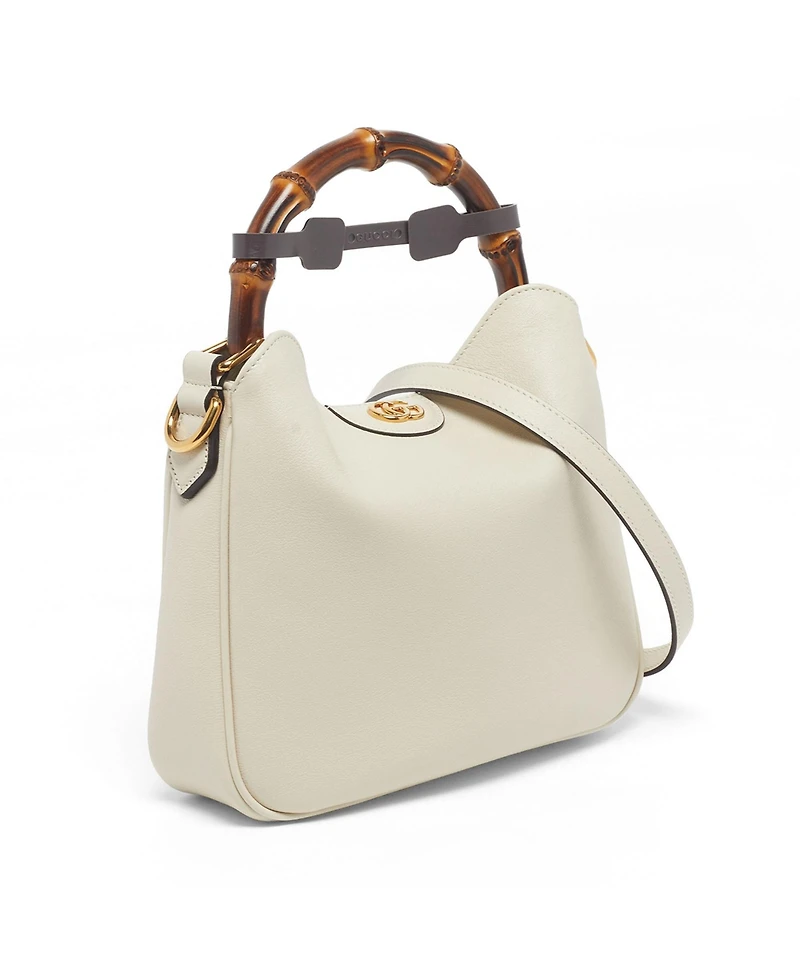 Pre-Owned Gucci Diana Leather Hobo Bag with Bamboo Handle