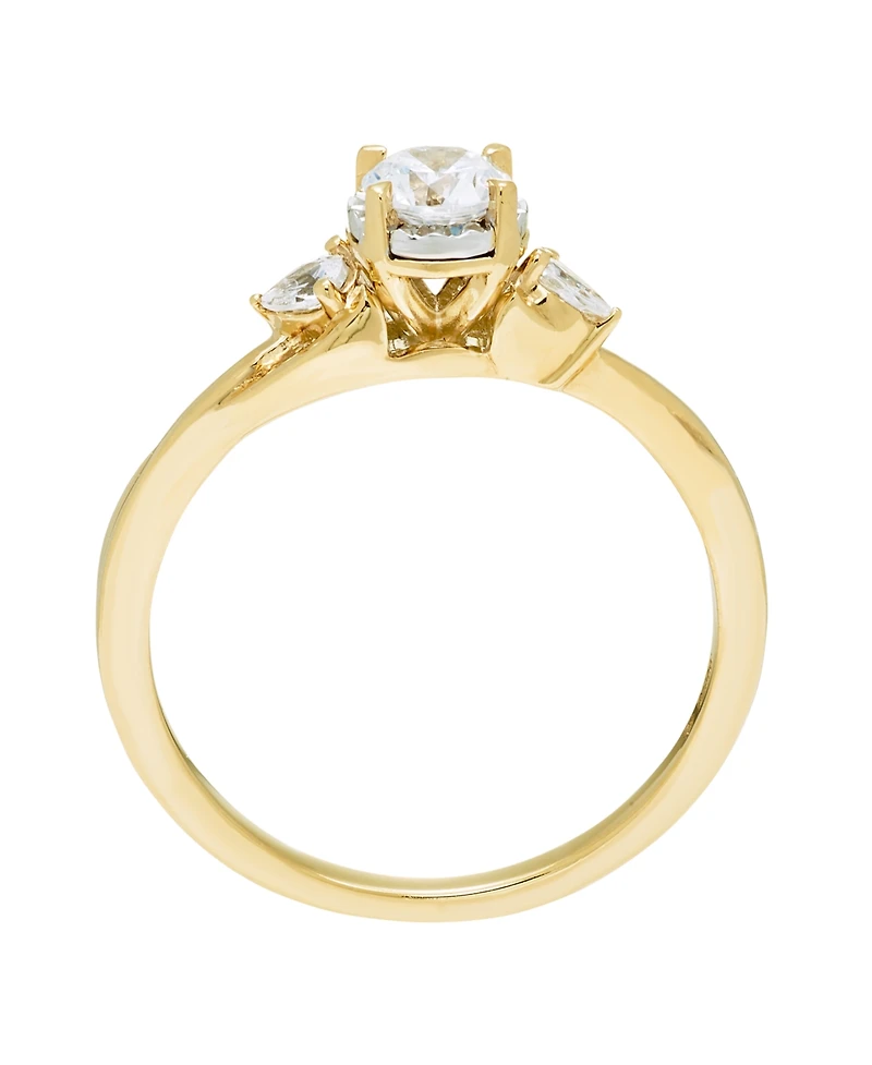 Macy's Diamond 3-Stone Ring (1/2 ct. t.w.) in 14k Yellow Gold