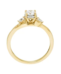 Macy's Diamond 3-Stone Ring (1/2 ct. t.w.) in 14k Yellow Gold