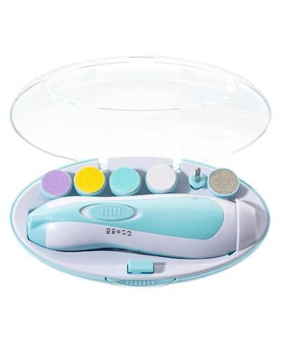 Sperric Baby Electric Nail Trimmer Kit with Light, Quiet Operation, 6 Interchangeable Heads for Gentle Precise Baby Nail Care and Polishing Baby Nail