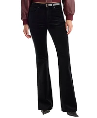 Good American Women's Legs High-Waisted Velvet Flare Jeans