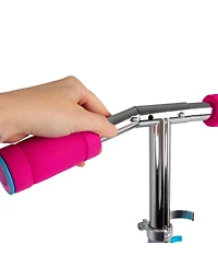 Ozbozz Mermaid Light-Up Flashing Scooter with Adjustable Handlebar and Rear Brake, 100 lb. Capacity, Ages 5+