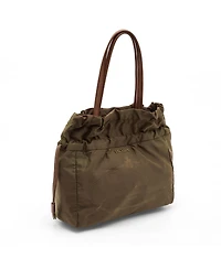 Pre-Owned Prada Women's Tessuto Nylon and Leather Drawstring Tote Bag