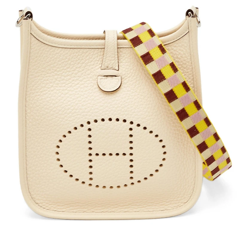 Pre-Owned Hermes Evelyne Nata Taurillon Clemence Leather Shoulder Bag