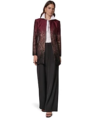 Donna Karan New York Women's Collarless Shoulder-Pad Blazer