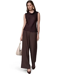 Donna Karan New York Women's Snake-Print Sleeveless Cowl-Neck Blouse