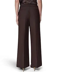 Donna Karan New York Women's High-Waist Wide-Leg Pleated Trousers