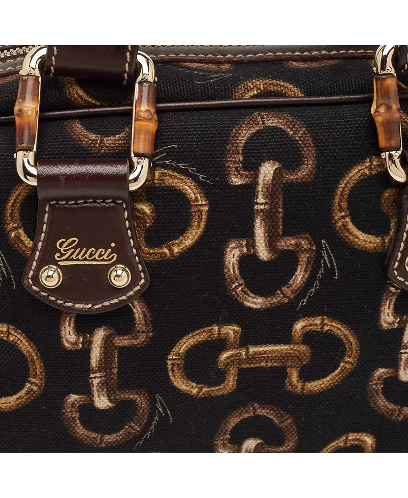 Pre-Owned Gucci Bamboo Shopper Leather Tote