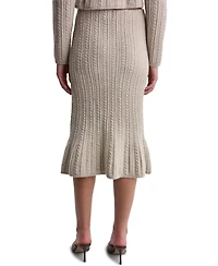 Bcbg Women's High-Waisted Cable-Knit Midi Skirt