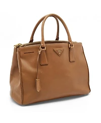 Pre-Owned Prada Saffiano Lux Leather Double Zip Tote